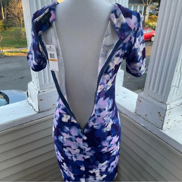 Jessica Simpson Ciara Dress in Purple Lilypad Size S (NWT) - Picture 6 of 12